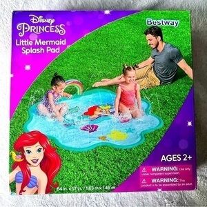 New! Disney Princess Little Mermaid splash pad ages 2+